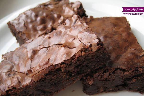 طرز تهیه براونی شکلاتی بدون شکلات