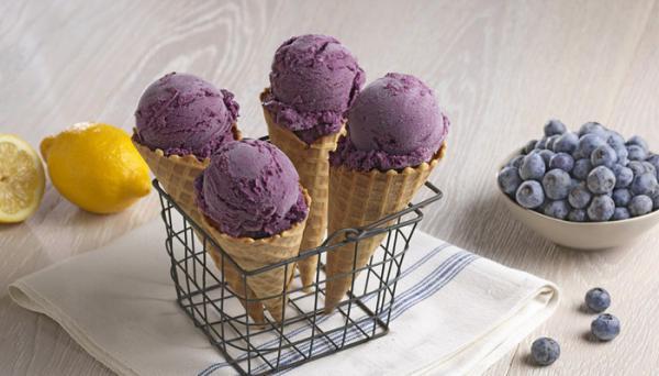 طرز تهیه بستنی بلوبری رنگی جذاب و طعمی دلپذیر